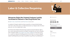 Desktop Screenshot of laborandcollectivebargaining.com