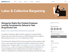 Tablet Screenshot of laborandcollectivebargaining.com